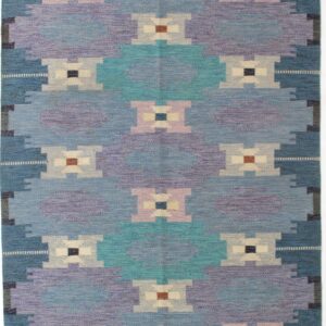 11018 Swedish Kilim 5 ft 5 x 7 ft 5 in