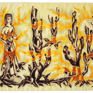 2837 Modernist Tapestry 4 ft 7 in x 7 ft 9 in