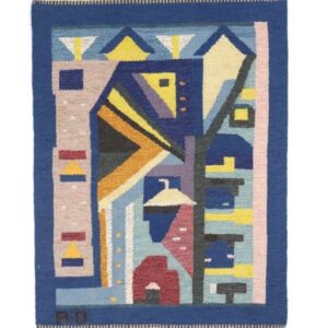 3470 Swedish Kilim 2 ft 8 x 3 ft 5