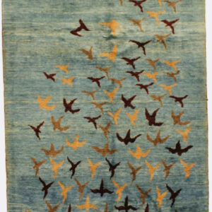 5239 Persian Contemporary (Birds in flight ) 3 ft 4 x 6 ft