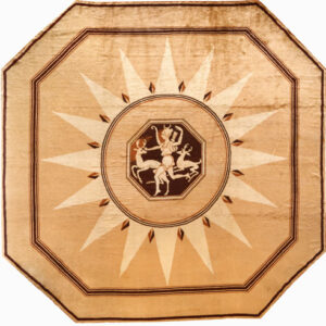 3204 French Art Deco Rug Octagonal