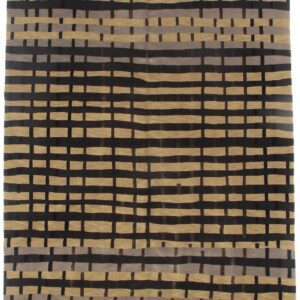 5315 Contemporary silk & wool rug 6 ft x 9 ft