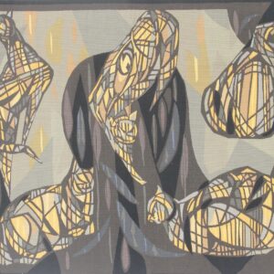 2952 Modernist Tapestry ("Cats") by Lars Gynning 3 ft 6 in x 5 ft
