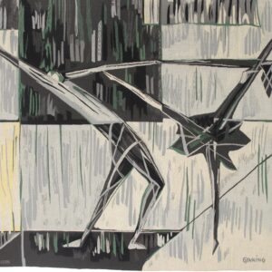 3126 Modernist Tapestry "Rock and Roll" by Lars Gynning 5 ft 8 in x 7 ft 5 in