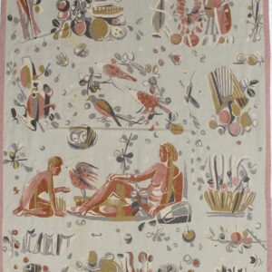 4176 Art Deco Tapestry ("Nymph") 5 ft 4 in x 9 ft 4 in