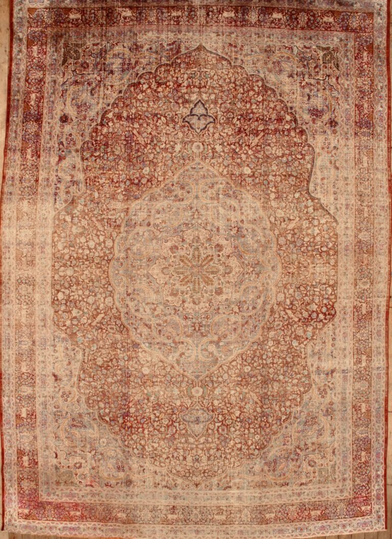 1008 Silk Kashan 9 ft 9 in x 13 ft 7 in