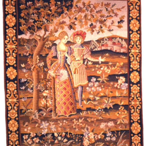 2636 Needlepoint Tapestry 4 ft 5 in x 5 ft 9 in