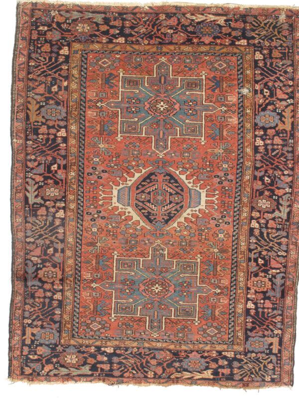 4622 Heriz 4 ft 8 in x 6 ft 1 in
