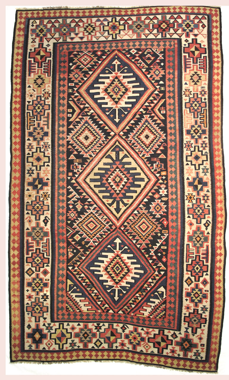 7910 Kuba Kilim 5 ft 3 in x 12 ft