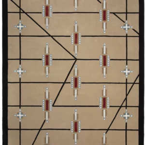 Arrow Contemporary wool & silk rug