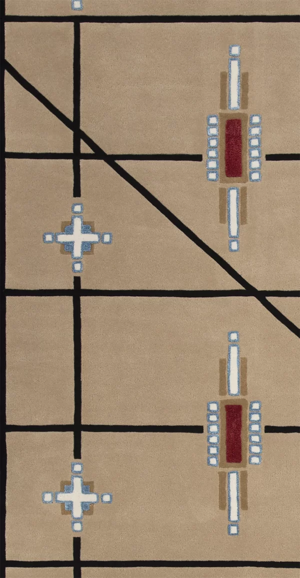 Arrow Contemporary wool & silk rug - Image 3