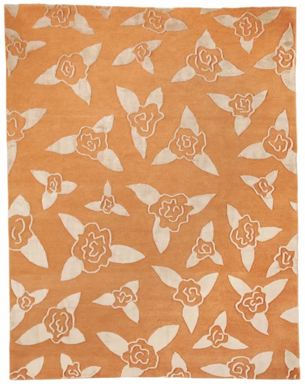 Blossom wool & silk rug - Image 2