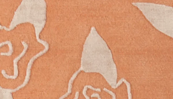 Blossom wool & silk rug - Image 3