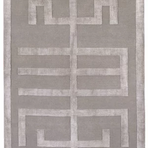 Chinoise wool and silk runner