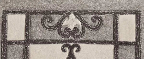 Fleur-de-Lys French wool & silk runner - Image 2