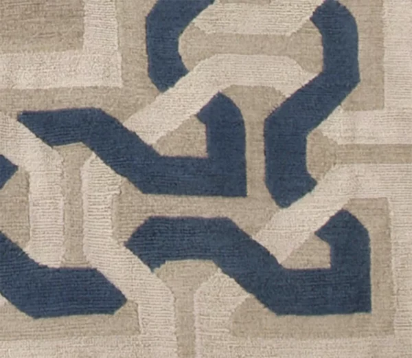 Garden Path wool & silk rug - Image 2