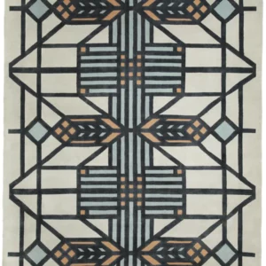 Geometry Contemporary wool & silk rug