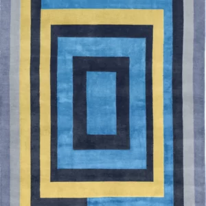 Gee's Bend Loretta Pettway Housetop rug