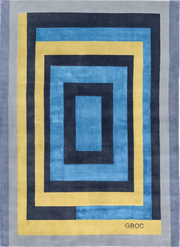 Gee's Bend Loretta Pettway Housetop rug