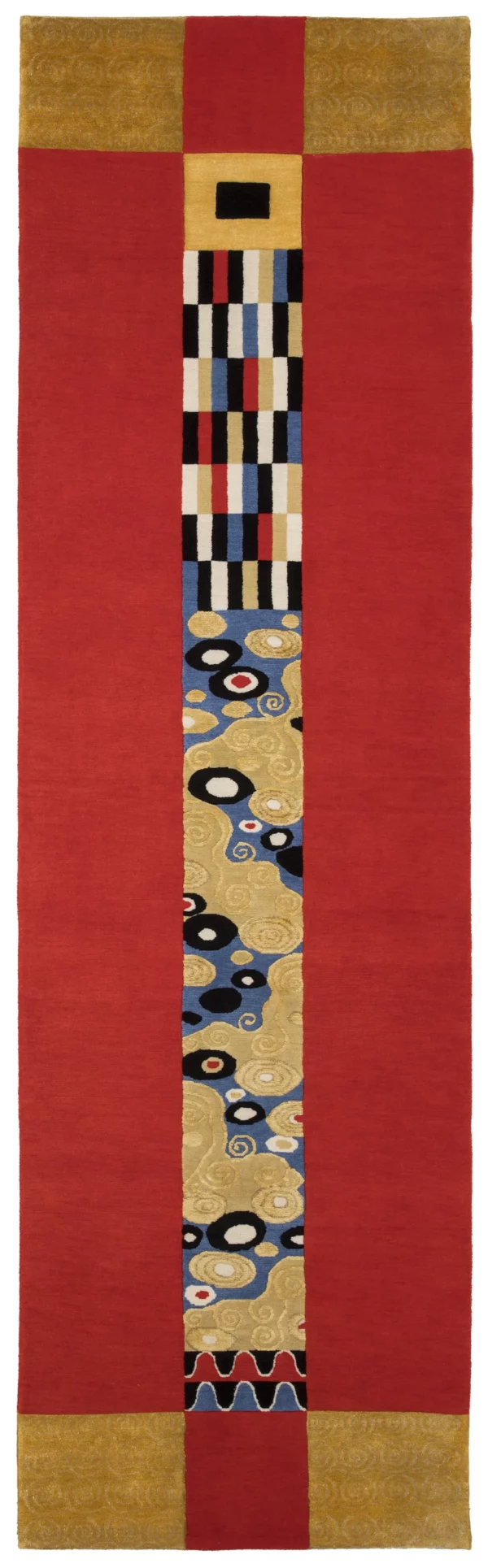 Klimt Pools silk and wool runner
