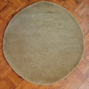 Small round wool rug