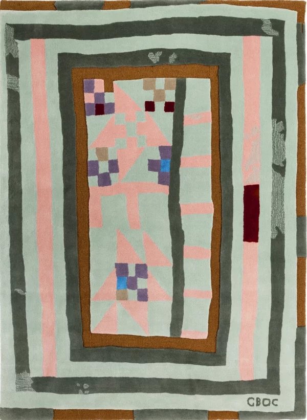 Gee's Bend Sampler wool & bamboo rug