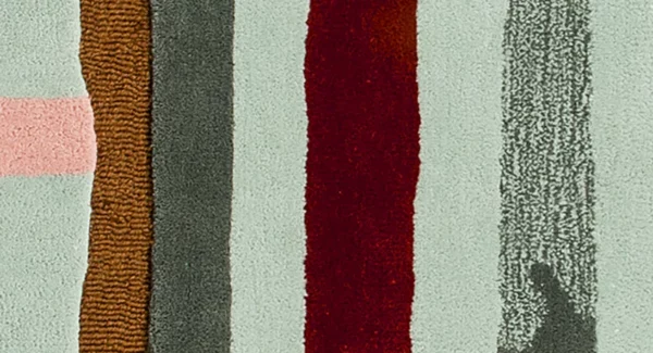 Gee's Bend Sampler wool & bamboo rug - Image 3