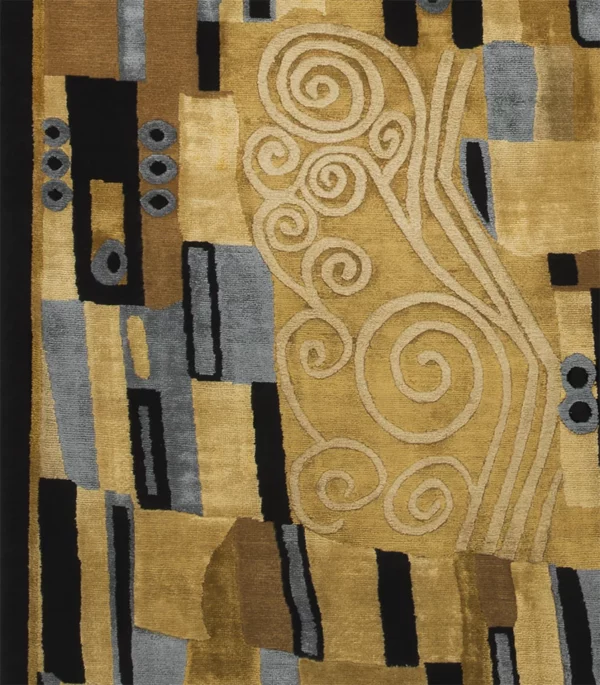 Klimt The Kiss silk and wool runner - Image 3