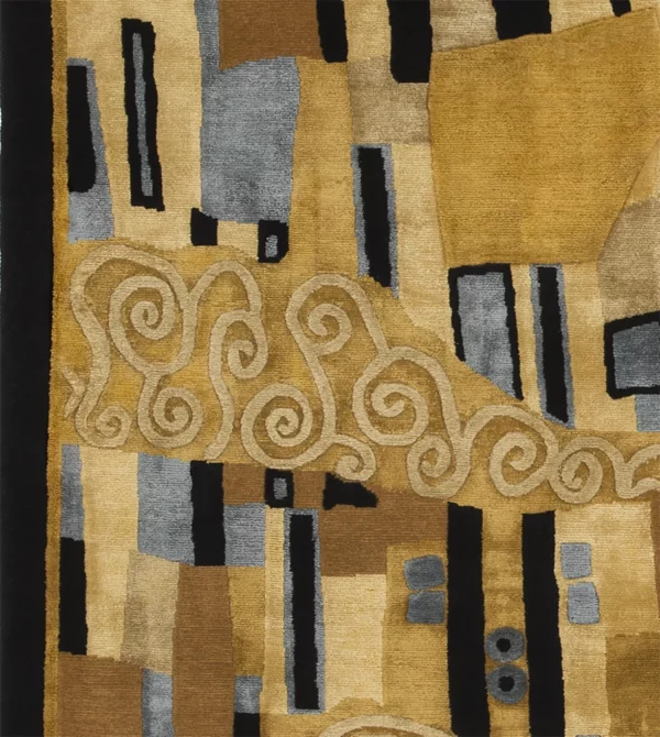 Klimt The Kiss silk and wool runner - Image 2
