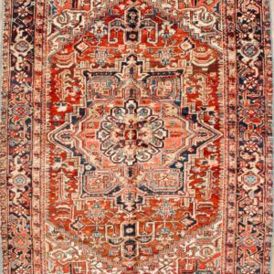 1056 Heriz 6 ft 6 in x 9 ft 3 in