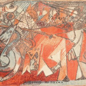 5627 Picasso machine made Rug 4 ft 4 in x 6 ft 9 in