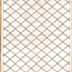 5630 Contemporary wool and silk runner 3 ft 1 in x 23 ft